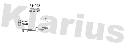 Klarius 311902 catalyst - 311902,